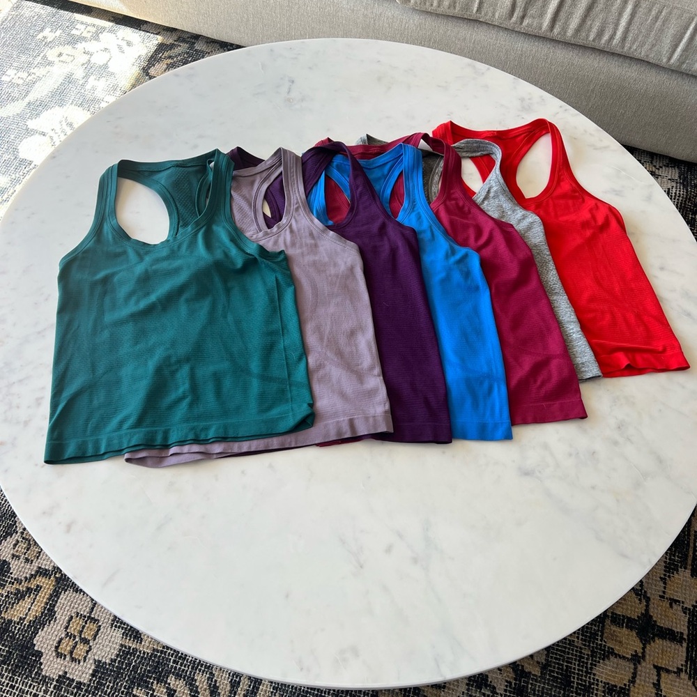 Lot of Lululemon swiftly tanks x 7